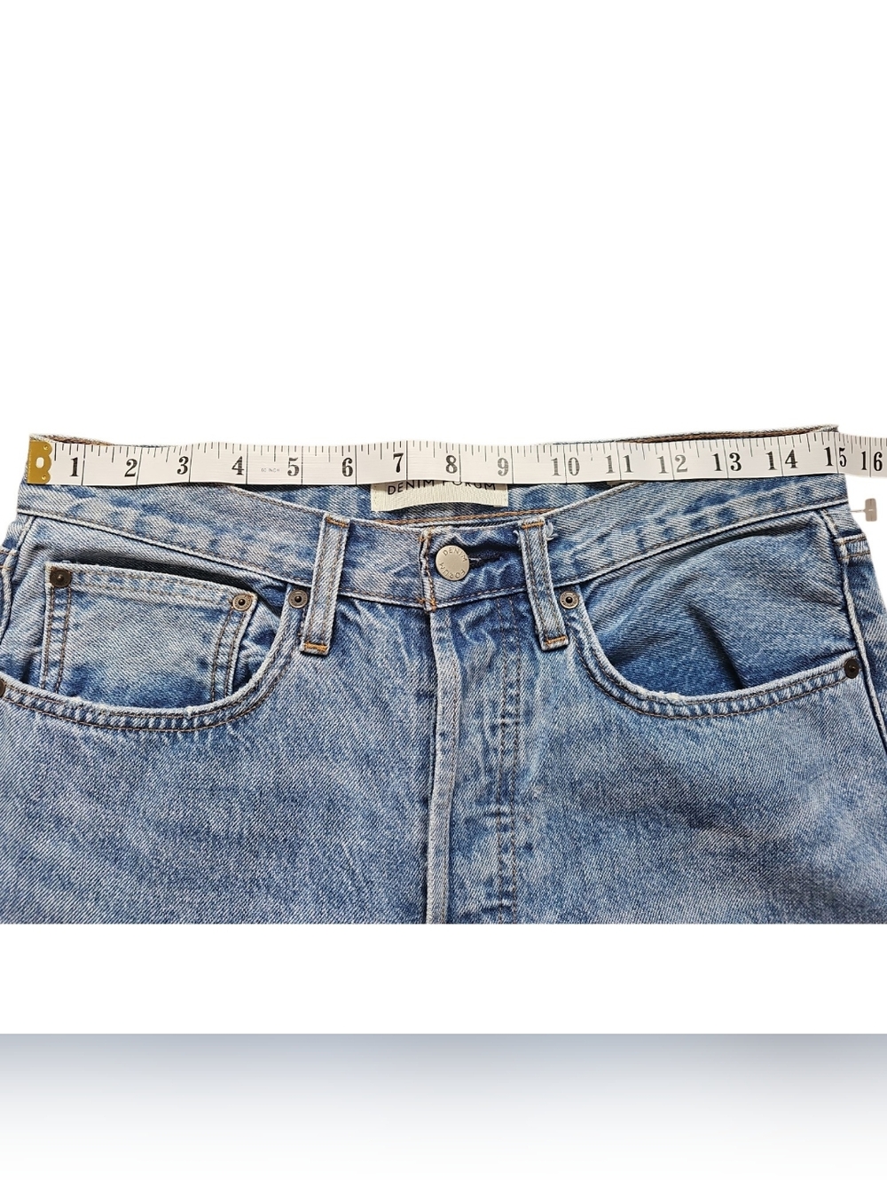 Denim Forum The Joni High Rise Loose 32l loose Jeans Size 27 - Picture 12 of 16